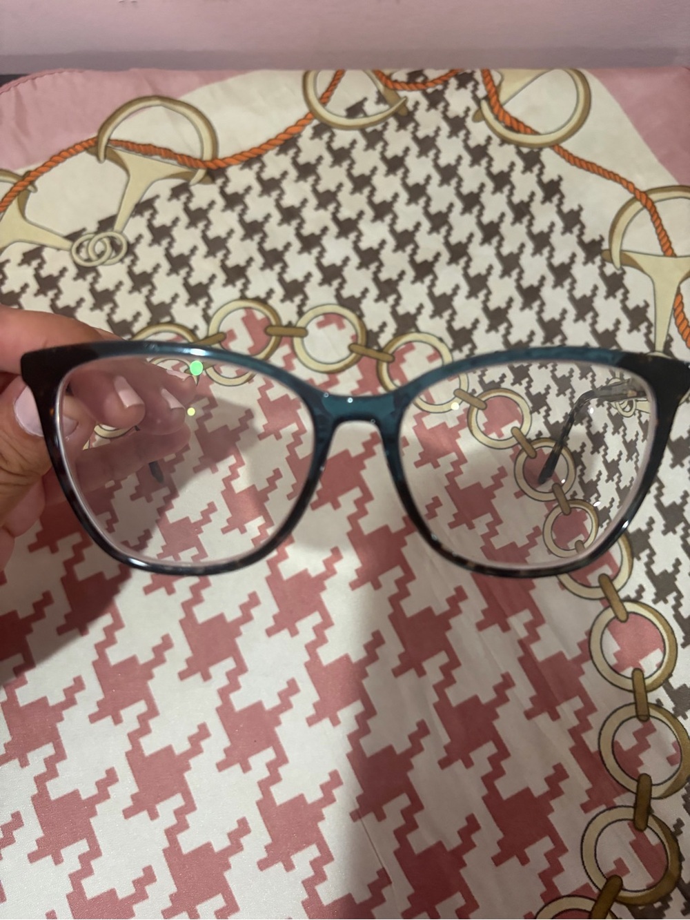Steve Madden Women's  Teal ColorCat-Eye Eyeglass Frames with tint
One case